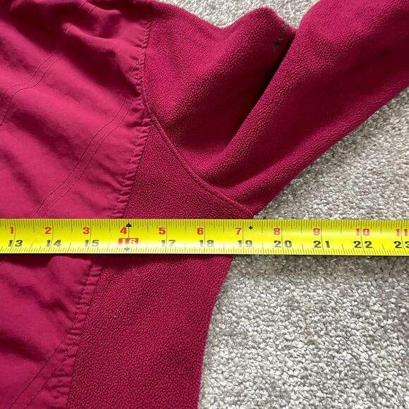 Columbia Jacket Womens Small Pink Magenta Soft Fleece Full Zip Hiking Outdoor - Picture 7 of 16